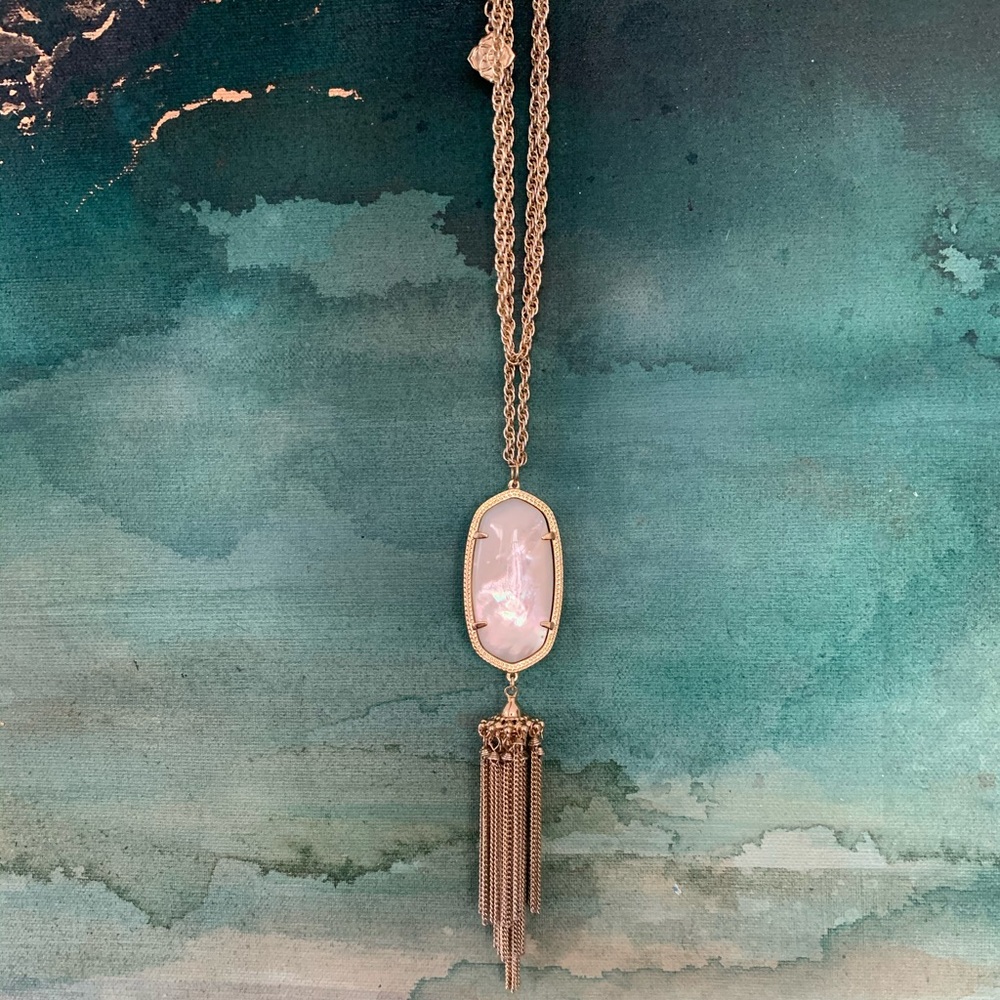 Kendra Scott Rayne necklace gold ivory